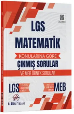 Alan Yayınları 8. Sınıf LGS Matematik Konularına Göre Çıkmış Sorular (2025)