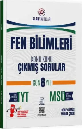 Alan Yayınları TYT MSÜ Fen Bilimleri Son 8 Yıl Konu Konu Çıkmış Sorular (2025-2026)