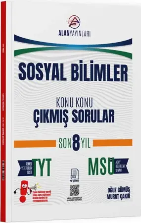 ALAN Yayınları TYT MSÜ Sosyal Bilimler Çıkmış Sorular (2025-2026)