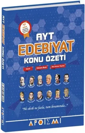 Apotemi Yayınları YKS Alan Yeterlilik Testi (AYT) Edebiyat Konu Özeti (2025-2026)