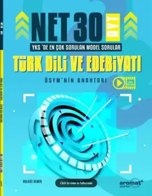 Aromat Yayınları YKS AYT Türk Dili ve Edebiyatı 30 Net Model Sorular Soru Bankası (2024)