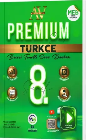 AV Yayınları 8. Sınıf Türkçe Premium Soru Bankası (2025-2026)