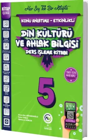 AV Yayınları 5. Sınıf Din Kültürü ve Ahlak Bilgisi Ders İşleme Kitabı (2025-2026)