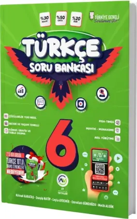 AV Yayınları 6. Sınıf Türkçe Soru Bankası Branş Denemesi Hediyeli (2025-2026)