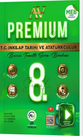 AV Yayınları 8. Sınıf LGS İnkılap Tarihi ve Atatürkçülük Premium Beceri Temelli Soru Bankası (2025-2026)