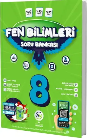 AV Yayınları 8. Sınıf LGS Fen Bilimleri Soru Bankası Branş Denemesi Hediyeli (2025-2026)