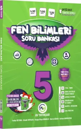 AV Yayınları 5. Sınıf Fen Bilimleri Soru Bankası Branş Denemesi Hediyeli (2025-2026)