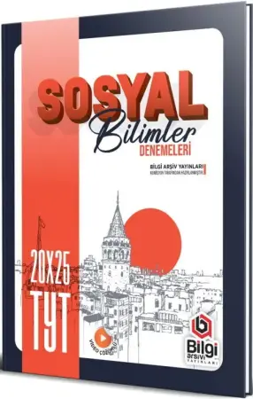 Bilgi Arşivi Yayınları TYT Sosyal Bilimler 20 x 25 Denemeleri (2025-2026)