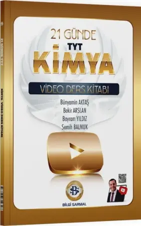 Bilgi Sarmal Yayınları TYT 21 Günde Kimya Video Ders Kitabı (2025-2026)