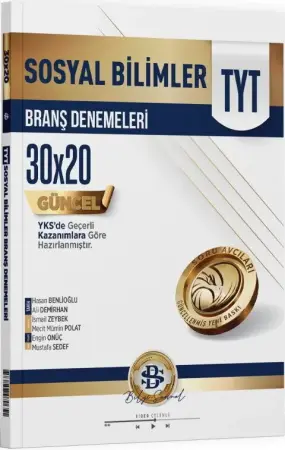 Bilgi Sarmal Yayınları TYT Sosyal Bilimler 30'lu Branş Denemeleri (2025-2026)
