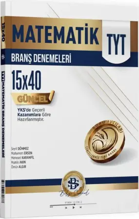 Bilgi Sarmal Yayınları TYT Matematik 15'li Branş Denemeleri (2025-2026)