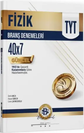 BİLGİ SARMAL YAYINLARI TYT Fizik 40'lı Branş Denemeleri (2025-2026)