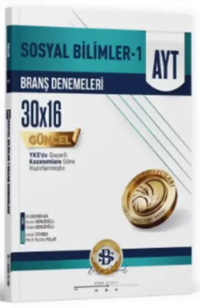 Bilgi Sarmal Yayınları AYT Sosyal Bilimler-1 30'lu Branş Denemesi (2025-2026)