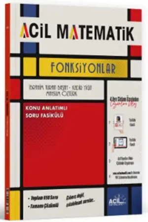 ACİL Yayınları TYT Matematik Acil Fonksiyonlar Soru Bankası (2025-2026)