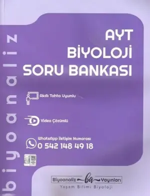 BİYOANALİZ Yayınları YKS AYT Biyoloji Soru Bankası (2025-2026)