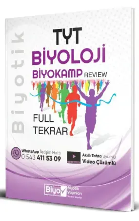 Biyotik Yayınları TYT Biyoloji Biyokamp Review Full Tekrar (2025-2026)
