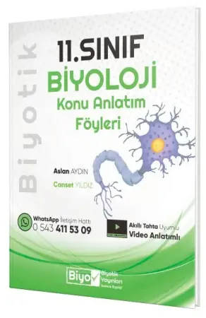 Biyotik Yayınları 11. Sınıf Biyoloji Konu Anlatım Föyleri (2025-2026)