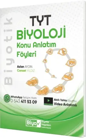 Biyotik Yayınları TYT Biyoloji Konu Anlatım Föyleri (2025-2026)