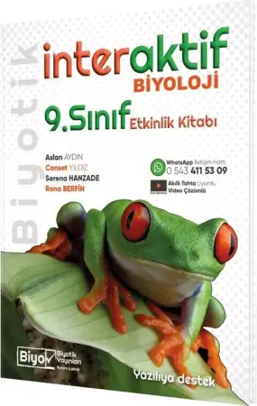 Biyotik Yayınları 9. Sınıf İnteraktif Etkinlikli Biyoloji (2025-2026)