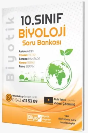 Biyotik Yayınları 10. Sınıf Biyoloji Soru Bankası (2025-2026)