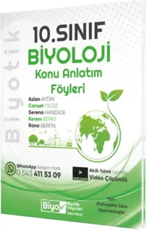 Biyotik Yayınları 10. Sınıf Biyoloji Konu Anlatımı (2025-2026)