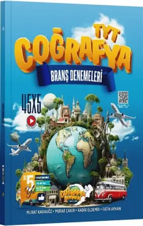 Coğrafya Gurmesi Yayınları TYT Coğrafya 45 x 5 Branş Denemeleri (2025-2026)