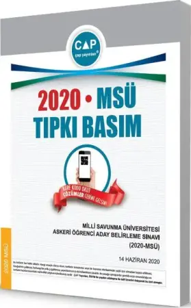 Çap Yayınları Üniversiteye Hazırlık MSÜ 2020 Tıpkı Basım Deneme Sınavı