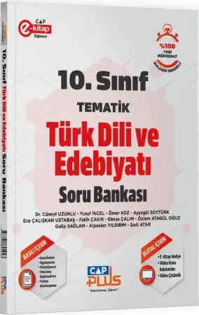 ÇAP Yayınları 10. Sınıf Türk Dili ve Edebiyatı Tematik Soru Bankası (2025-2026)