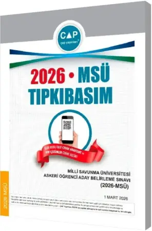 Çap Yayınları Üniversiteye Hazırlık MSÜ Tıpkı Basım Deneme (2026)