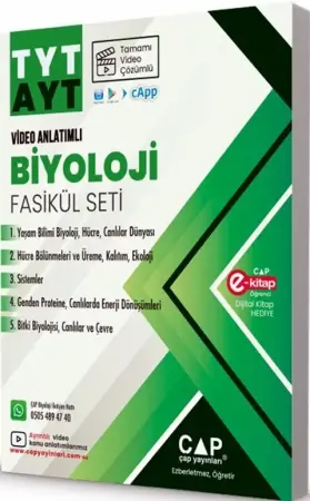 Çap Yayınları YKS TYT AYT Biyoloji Fasikül Seti (2025-2026)