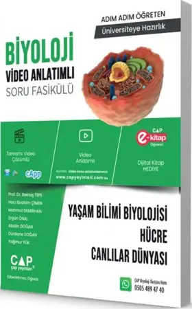 Çap Yayınları Üniversiteye Hazırlık Biyoloji Konu Anlatımlı Soru Bankası Yaşam Bilimi (2025-2026)