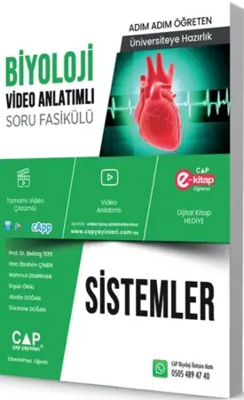 ÇAP Yayınları Üniversiteye Hazırlık Biyoloji Sistemler Soru Fasikülü (2025-2026)