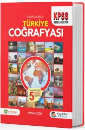 Akademi Denizi Yayınları KPSS Haritalarla Türkiye Coğrafyası (2025-2026)