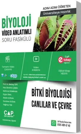 Çap Yayınları TYT - AYT Biyoloji Bitki Biyolojisi Canlılar ve Çevre Soru Fasikülü (2025-2026)