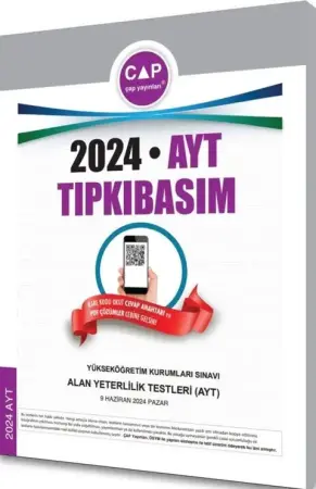 Çap Yayınları YKS Alan Yeterlilik Testi (AYT) Tıpkı Basım (2024)