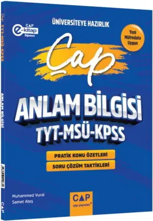 ÇAP YAYINLARI Üniversiteye Hazırlık TYT MSÜ Türkçe Anlam Bilgisi (2025-2026)