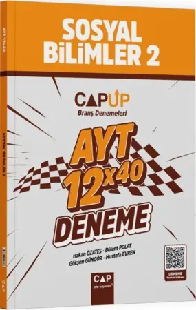 Çap Yayınları AYT Sosyal Bilimler 2 Çap Up Deneme 12 x 40 (2025-2026)