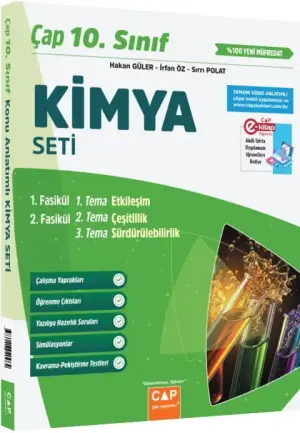 Çap Yayınları 10. Sınıf Kimya Seti (2025-2026)