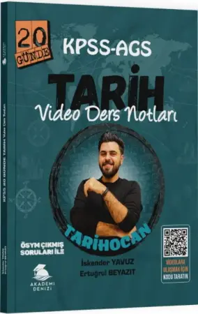 Akademi Denizi Yayınları KPSS AGS Tarih Video Ders Notları (2025-2026)