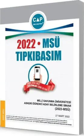 ÇAP Yayınları Üniversiteye Hazırlık MSÜ Tıpkı Basım Deneme (2022)