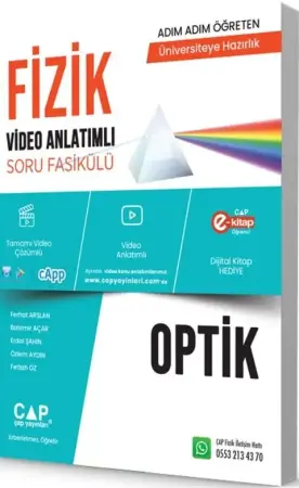 Çap Yayınları Üniversiteye Hazırlık Fizik Optik Konu Anlatımlı Soru Bankası (2025-2026)