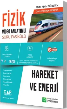Çap Yayınları Üniversiteye Hazırlık Fizik Hareket ve Enerji Konu Anlatımlı Soru Bankası (2025-2026)