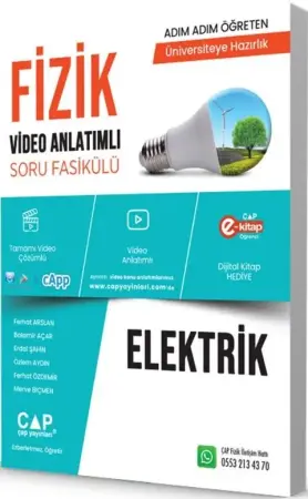 ÇAP Yayınları Üniversiteye Hazırlık Fizik Elektrik Konu Anlatımlı Soru Bankası (2025-2026)
