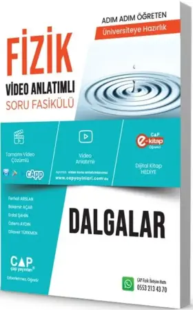 ÇAP Yayınları Üniversiteye Hazırlık Fizik Dalgalar Konu Anlatımlı Soru Bankası (2025-2026)