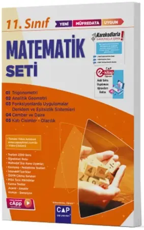ÇAP Yayınları 11. Sınıf Anadolu Lisesi Matematik Seti (2025-2026)