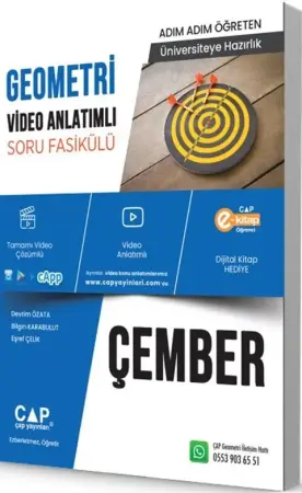 ÇAP Yayınları Üniversiteye Hazırlık Geometri Çember Konu Anlatımlı Soru Bankası (2025-2026)