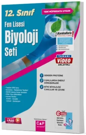 ÇAP Yayınları 12. Sınıf Fen Lisesi Biyoloji Seti (2025-2026)