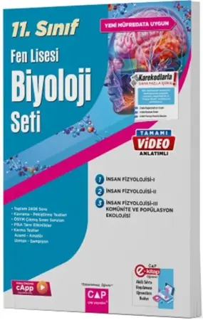 Çap Yayınları 11. Sınıf Fen Lisesi Biyoloji Seti (2025-2026)