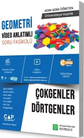 ÇAP Yayınları Üniversiteye Hazırlık Geometri Çokgenler ve Dörtgenler Konu Anlatımlı Soru Bankası (2025-2026)