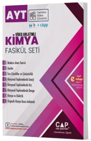 Çap Yayınları YKS Alan Yeterlilik Testi (AYT) Kimya Seti (2025-2026)